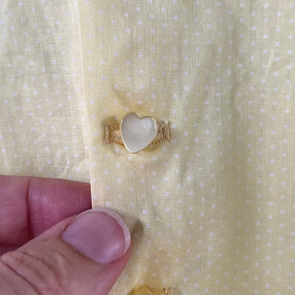 Martha's Miniatures Vintage Girl's Yellow Dress Size 4